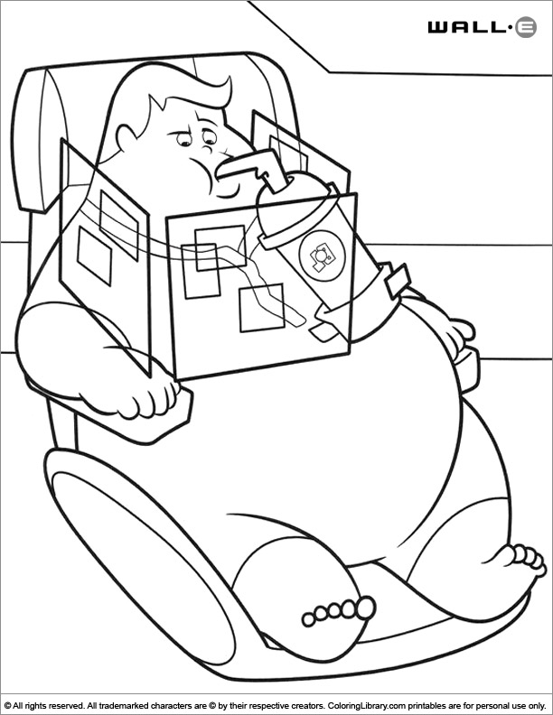 WALL E coloring picture