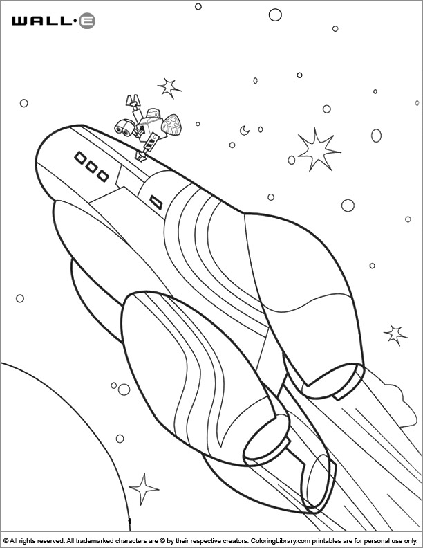 WALL E coloring page that you can print