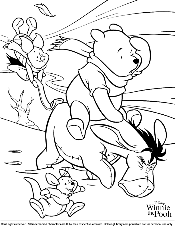 Fun Winnie the Pooh coloring page