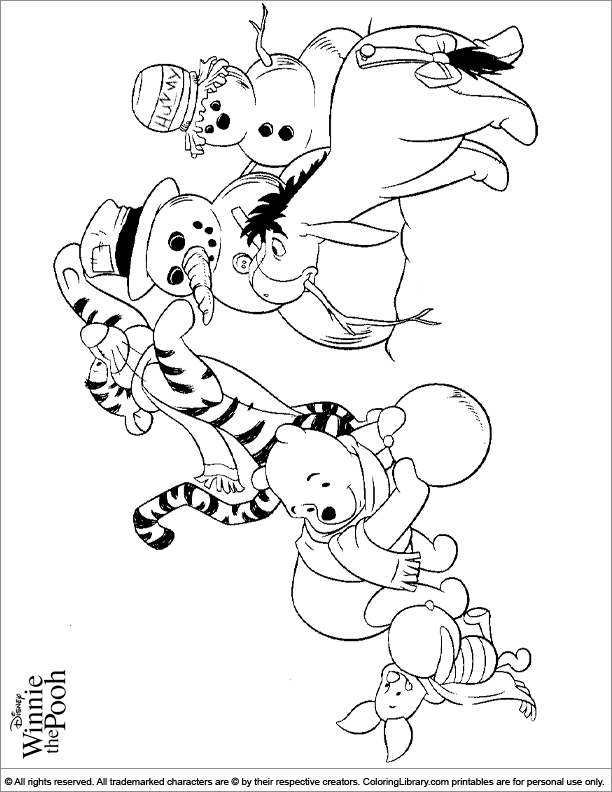  coloring book page for kids