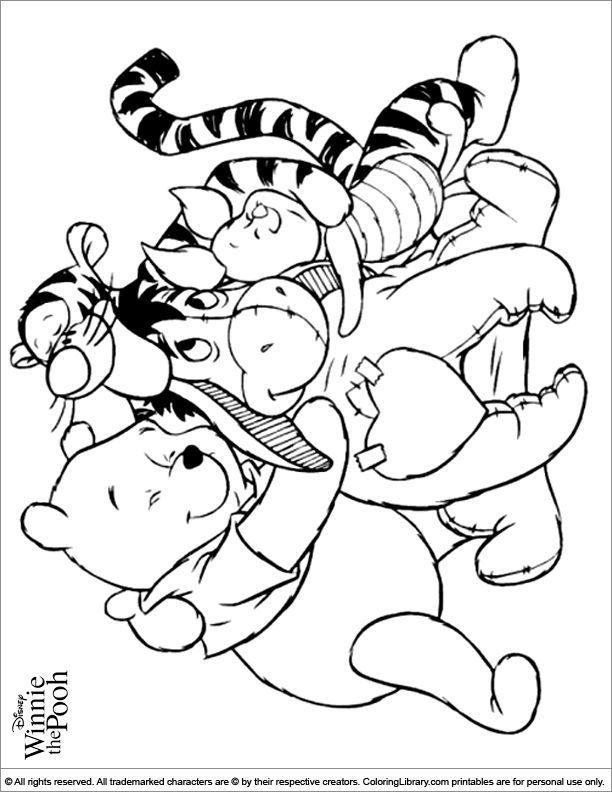  coloring book page for kids