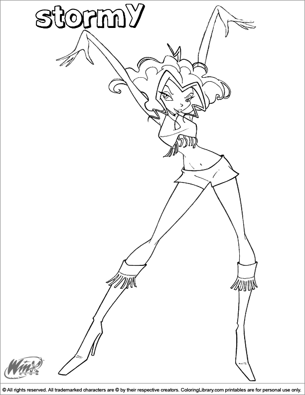 Winx Club coloring page that you can print