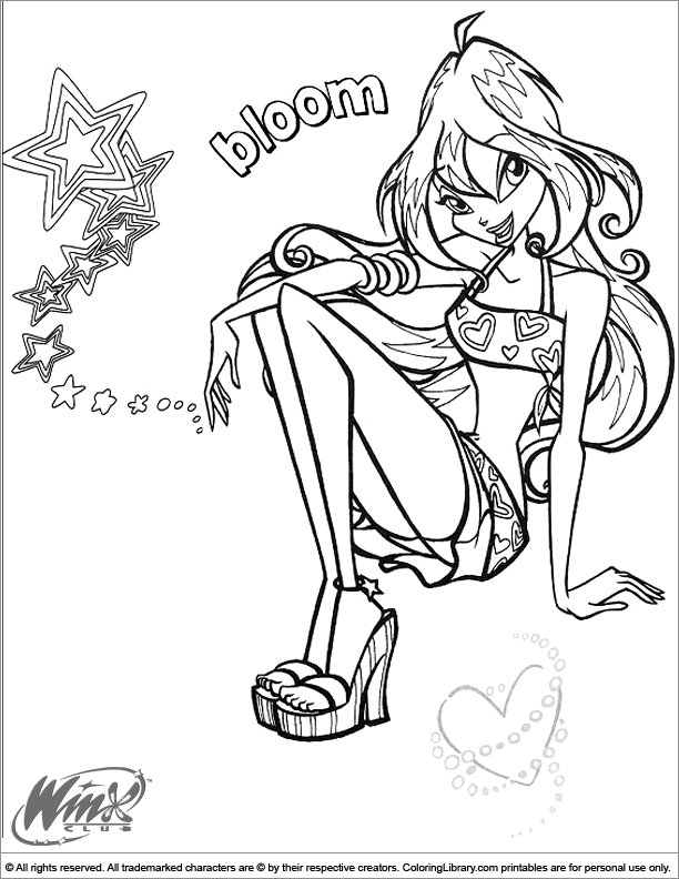 Winx Club coloring page to print