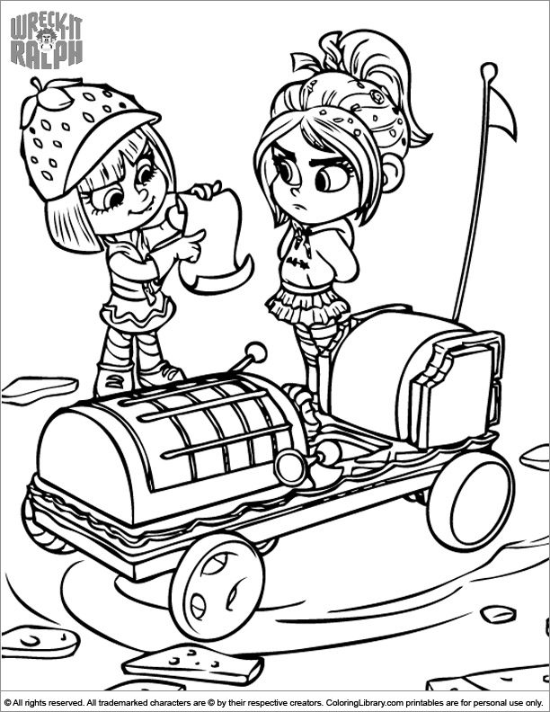 Wreck It Ralph coloring page to print