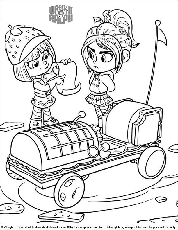 Wreck It Ralph coloring picture
