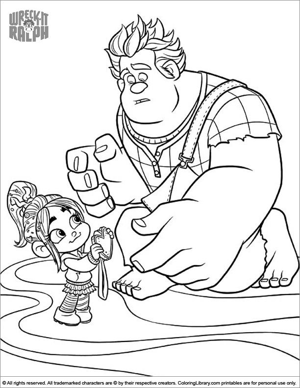 Wreck It Ralph colouring page