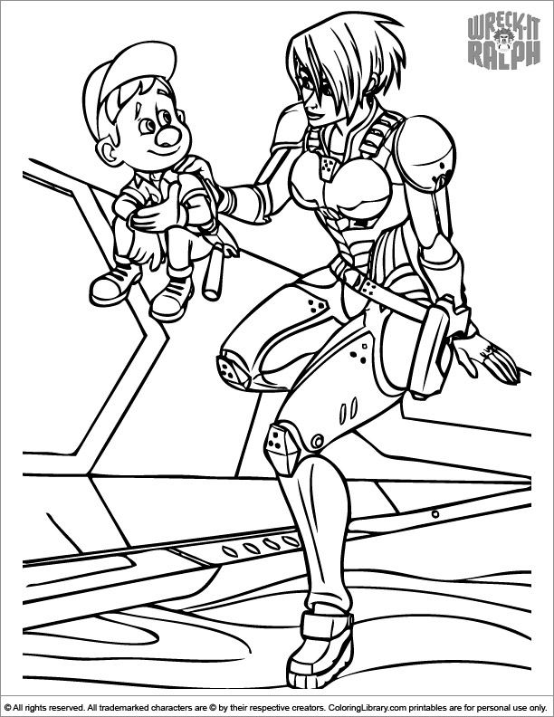 Wreck It Ralph coloring page for children