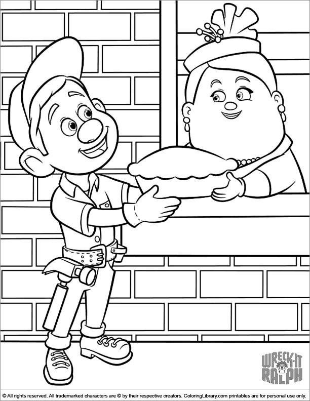 Wreck It Ralph coloring picture