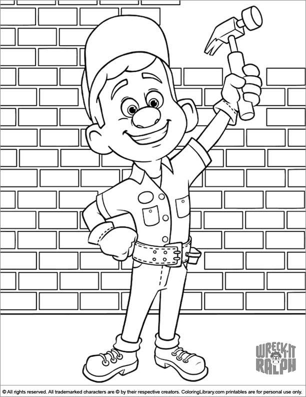 Wreck It Ralph coloring page