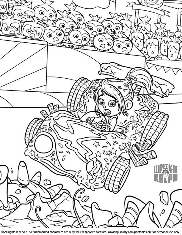 Wreck It Ralph coloring page for kids