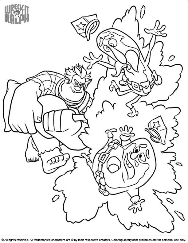 Free Wreck It Ralph coloring page