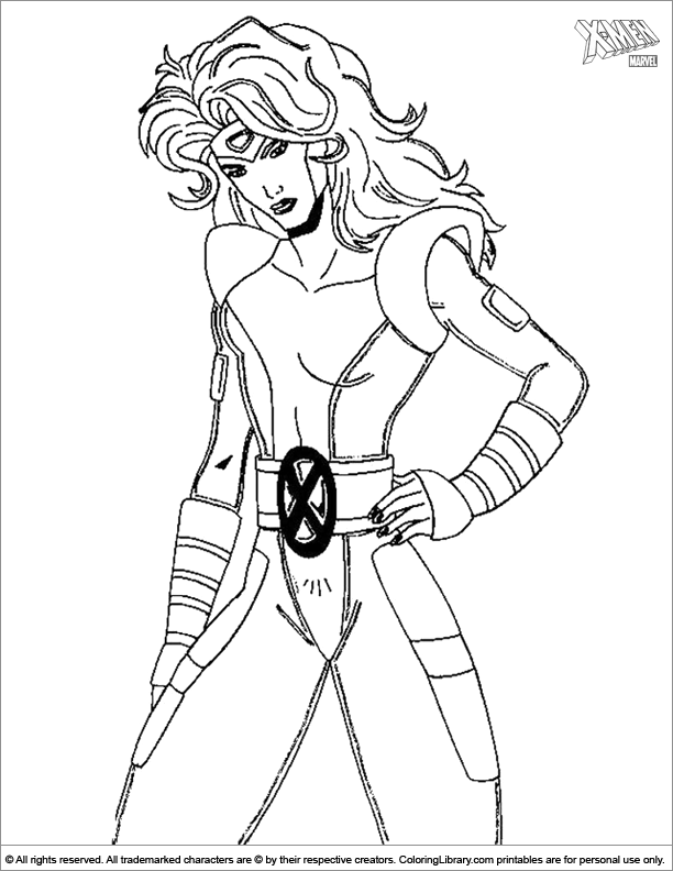 x men coloring pages printable